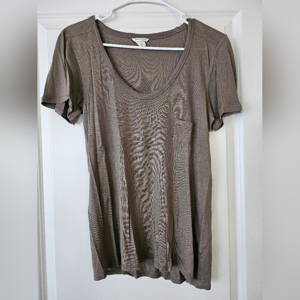 Club Monaco Taupe Short Sleeve Tee